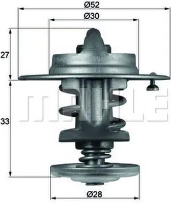 Produktbild von MAHLE Thermostat Kühlmittel 83°C für MITSUBISHI CARISMA (DA) für LEXUS IS I (JCE1, GXE1) für TOYOTA HIACE IV Kasten (LXH1, RZH1, LH1)