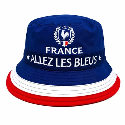 Produktbild von Bucket Hat Fußball Länder Edition – Stylischer Fischerhut für WM & EM Fans – Sommer Sonnenhut Unisex für Stadion, Festival & Public Viewing Land wählen: Frankreich