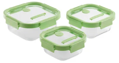 Obrázek produktu pro Lékué 884047, Kontejner, Obdélníkový, Zelená, Průhledná, 100 °C, -20 - 100 °C, Čína
