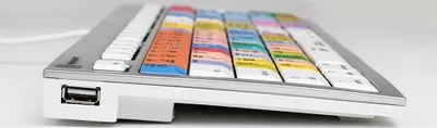 Obrázok produktu pre Logickeyboard LKB-LOGXP2-CWMU-UK USB QWERTY UK anglická viacfarebná klávesnica (LKB-LOGXP2-CWMU-UK)