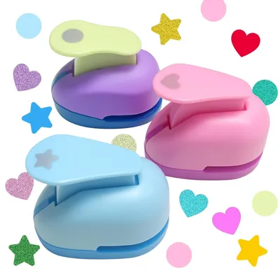 Produktbild von 3 Stück Stanzset Motivstanzer Kinderset für Scrapbooking und DIY