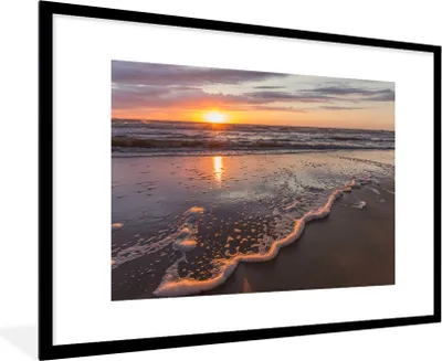 Produktbild von MuchoWow® MuchoWow® Gerahmtes Poster Meer - Niederlande - Farben 90x60 cm - Poster mit zchwarzem Bilderrahmen - Wanddekoration - Fotos