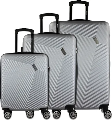Produktbild von mano Don Carlo Hardcase Trolley Set L / M / S Silver silberfarben 77cm