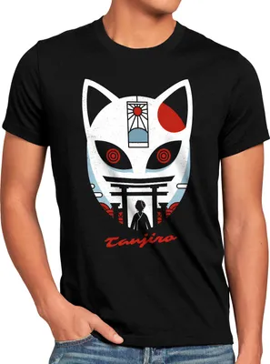 Produktbild von style3 Masked Tanjiro Herren T-Shirt anime japan manga