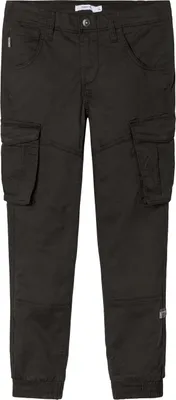 Zdjęcie produktu dla NAME IT dziecięce spodnie cargo dla chłopców jogger spodnie chino spodnie rekreacyjne bawełna rozmiar: 170