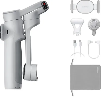 Produktbild von Insta360 Flow 2 Pro, Smartphonekamerastabilisator, Weiß, 360°, -100 - 82°, -150 - 180°, 0,3 kg