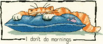 Obrázok produktu pre Súprava na vyšívanie krížikom "Morgenmuffel (L)", počítanie vzoru, CRDM909-E, 22x9cm