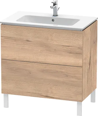 Image de Duravit L-Cube bâti-support pour lavabo à poser, 2 tiroirs, 820x704x481mm, LC662605555