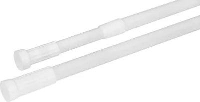 Obrázek produktu pro Teleskopická sprchová tyč 70-120 cm, hliník, bílá