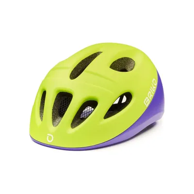 Produktbild von Briko Fury Matt Yellow Fluo Violet 46-48 Kinder fahrradhelm