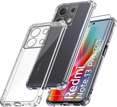 Zdjęcie produktu dla Etui do Xiaomi Redmi Note 13 Pro 5G ANTI-SHOCK CLEAR CASE + Szkło 9H