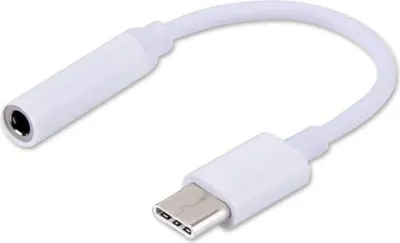 Image de Adaptateur audio USB type 3.1 C (M) - jack 3,5 mm (F) Blanc AK-35