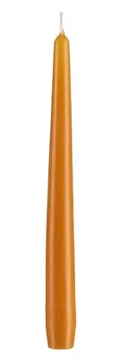 Zdjęcie produktu dla Świeczki stożkowe o zapachu mango, 240 mm x Ø 23 mm, 12 sztuk