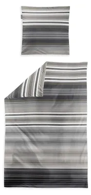 Produktbild von Mako-Satin Bettwäsche Wave grau