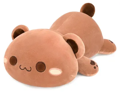 Image de Peluche ours, animal en peluche, ours kawaii, coussin en peluche, 50 cm, couleur marron