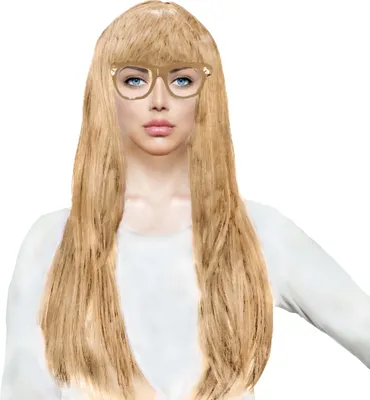 Produktbild von Perücke Wig langhaar, Fasching Karneval Halloween Motto Party, blond