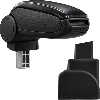 Immagine prodotto di Rivestimento in pelle del bracciolo centrale nero / bianco per Opel Zafira A 1999-2005