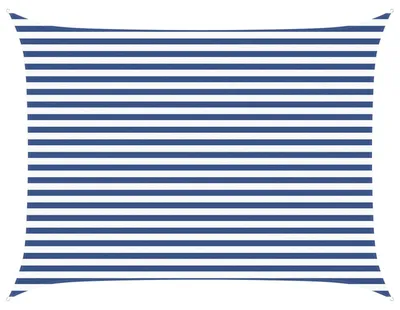 Immagine prodotto di Tenda da sole vidaXL blu e bianca 4 x 3 m, 100% poliestere Oxford