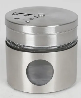 Produktbild von 12x Gewürzstreuer Edelstahl Salz Pfeffer Chili Dosen Set Behälter Box Küche