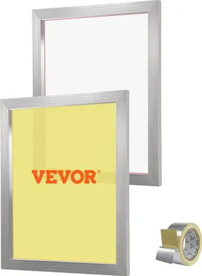Immagine prodotto di Kit per serigrafia VEVOR, 2 pz. Telaio serigrafico in alluminio, telaio serigrafico da 20 x 24 pollici con 160 maglie, rete in nylon ad alta tensione e nastro sigillante per magliette, stampa fai da te, ecc.