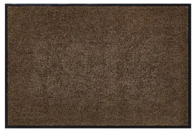 Waschbare Fußmatte, Schmutzfangmatte, 90x120 cm, Braun