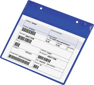Produktbild von DJOIS Kennzeichnungstasche Neodym 170131 A5 bl 5 St./Pack.