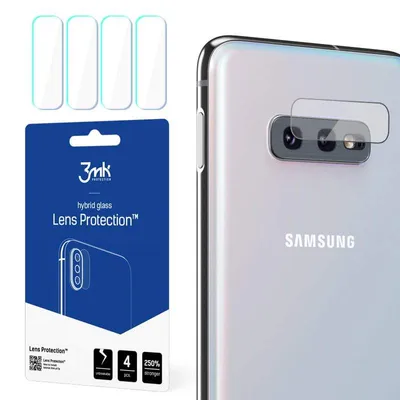 Produktbild von 3mk Hybridglas Lens Protection für Samsung Galaxy S10e Kamera Objektiv Kameralinse 0,16mm 6H (4 Stück)