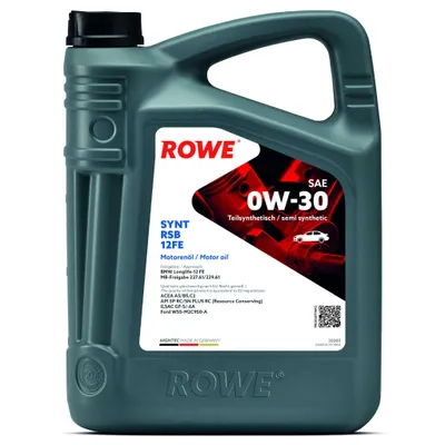 Produktbild von Rowe Hightec Synt RSB 12FE SAE 0W-30 Motoröl, 5l