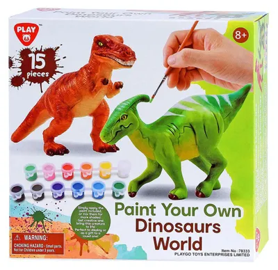 Obrázok produktu pre Hracia súprava na vyfarbovanie Dino - kreatívna súprava hračiek 15 kusov