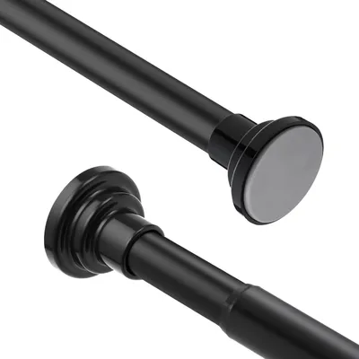 Produktbild von Teleskop-Duschvorhangstange - ohne Bohren - weiß - 76-225 cm