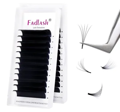 Image de Extensions de cils en volume, recourbe C, 0,07 mm, longueur 17 mm, pour un effet naturel et volumineux
