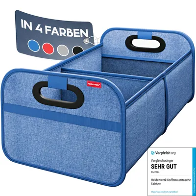 Productafbeelding van HELDENWERK® Kofferbakzak voor auto, inklapbaar, met antislip klittenband, stabiel