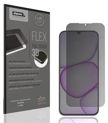 Produktbild von Full Cover Privacy Blickschutzfolie für Realme C100i Folie Anti-Shock