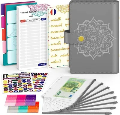 Immagine prodotto di Agenda A6 - Agenda Envelop - Organizzazione delle finanze - Design francese - Formato A6 - Blu