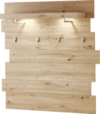 Produktbild von Signo Garderobenpaneel Weiß matt / Absetzung Artisan Eiche Nachbildung
