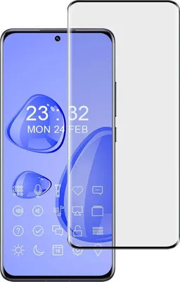 Produktbild von Bizon Glass Edge 3D gehärtetes Glas - [2 PACK] + Linsenschutz Xiaomi 12 / 12X schwarz