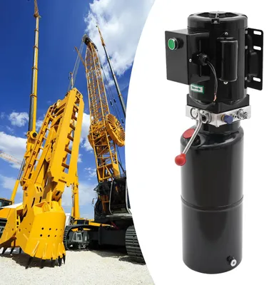 Imagen del producto de Bomba hidráulica, con una potencia de 2200W, capacidad del depósito de aceite de 10 litros, presión máxima de 18 MPa, presión de trabajo normal de 12 MPa y caudal de 4,6 litros por minuto
