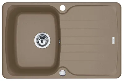 Produktbild von FRANKE Spüle ANTEA AZG 611-78 in CASHMERE mit Excenterbedienung Drehknopf Chrom / Ausschnittmaß 760 x 480 mm R27 / Granitspüle