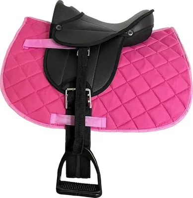 Produktbild von Sattelset My happy Pony Farbe - Schwarz/Pink