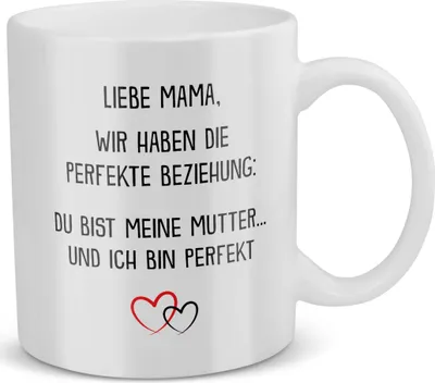 Produktbild von 22Feels Mama Geschenk Muttertag Mutter Tasse Geburtstag Kaffeetasse Frauen Weihnachten Haferl Geschenkidee