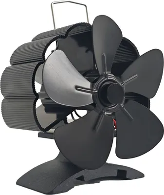 Produktbild von 5-lopatkový komínový ventilátor Ventilátor na kamna Ventilátor na kamna Ventilátor dmychadla Elektrický komínový ventilátor