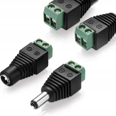 Produktbild von Steckerbuchse für CCTV 5,5mm / 2,1mm + Buchse