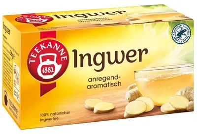 Image de TEEKANNE 069409 TEEKANNE Ingwer Tee 18 Portionen