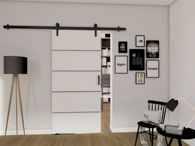 Obrázek produktu pro Posuvné interiérové dveře BUSHLAND 2 - 86 cm, bílé
