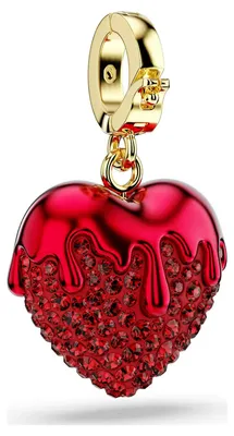 Produktbild von Swarovski Idyllia Charm 5742994 Rundschliff, Herz, Rot, Gold plattiert