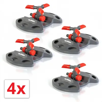 Produktbild von Grafner® 4er Set Rasensprenger Kreis- und Sektorenregner RS10823