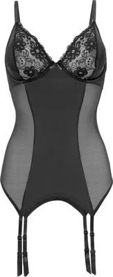 Produktbild von Petite fleur gold Set: Corsage 2 -teilig schwarz Größe 100 Cup C