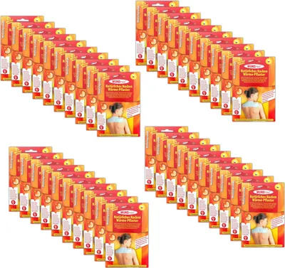 Produktbild von 40er Set Wundmed Nackenpflaster Wärmepflaster Nacken Pflaster Schmerzpflaster Wärmetherapie Schulter Wärmepad Rücken