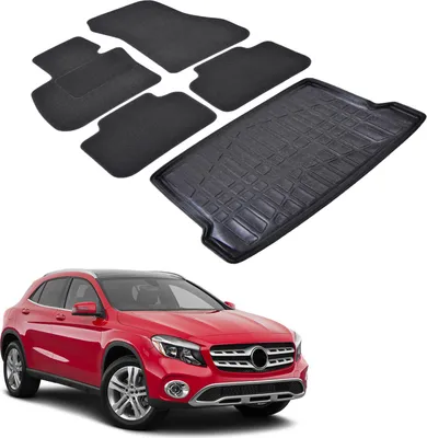 Produktbild von Kofferraumwanne Fußmatten Set Für Mercedes GLA Class X156 2013-2019, Genaue Passform