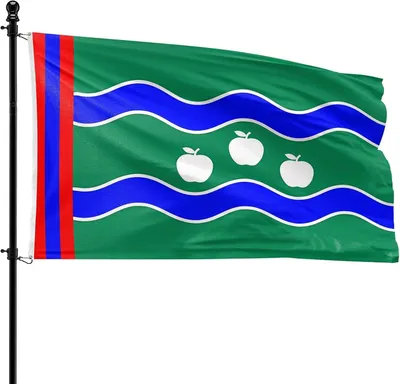 Imagen del producto de Bandera de la región de Betuwe, 90 x 150 cm, de poliéster, para asta de bandera
